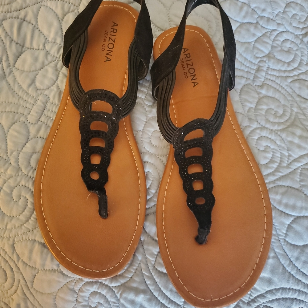 Arizona black sandals